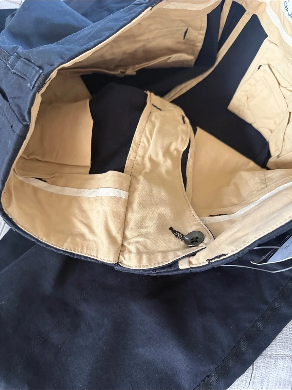 rag & bone navy slim chino pants size 24 - Picture 6 of 8